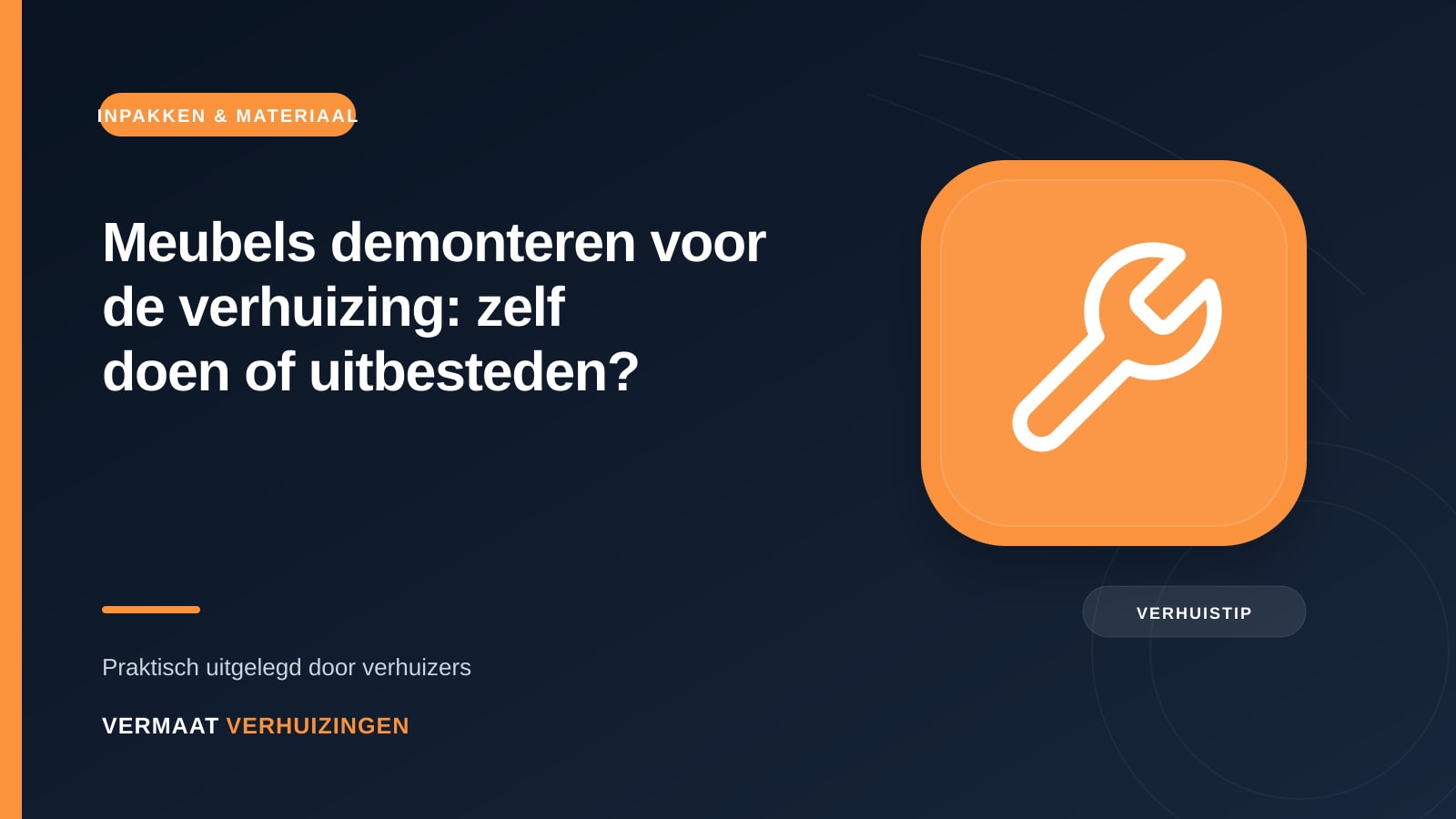 Dismantling furniture for a move: DIY or leave it to the movers? — Vermaat Verhuizingen