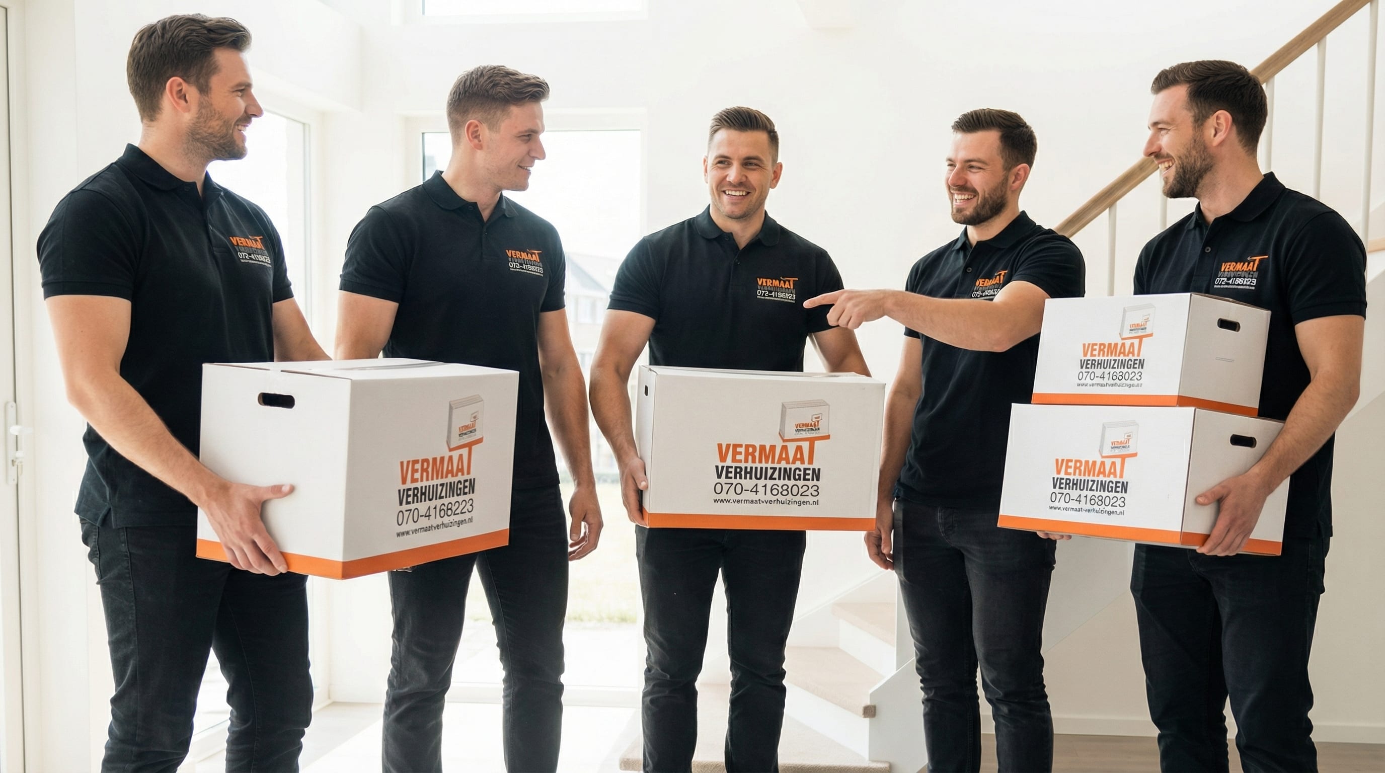Vermaat Verhuizingen in actie: professioneel verhuisteam laadt zorgvuldig meubels in een moderne verhuiswagen